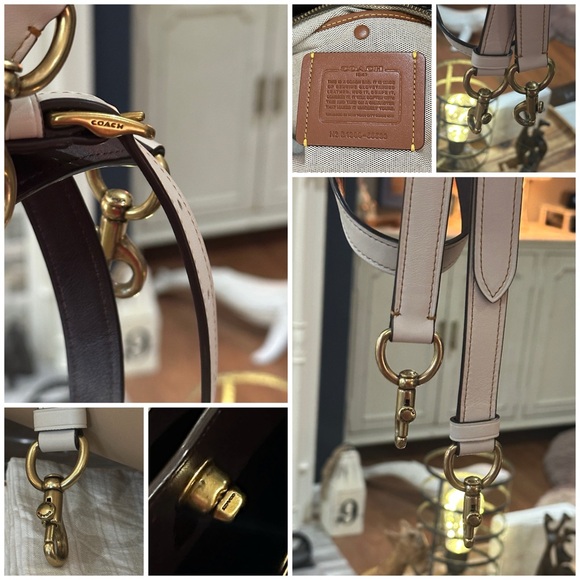 COACH 1941 Mason Carryall Colorblock Satchel in Beechwood w/Snakeskin Detail - Picture 9 of 16